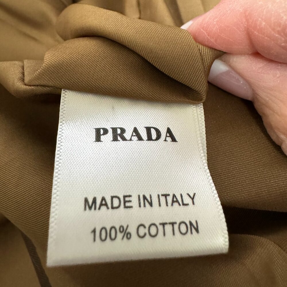 Prada Women's Iconic Brown Blazer – Large, Made in Italy, 100% Cotton, NWT - Picture 11 of 16